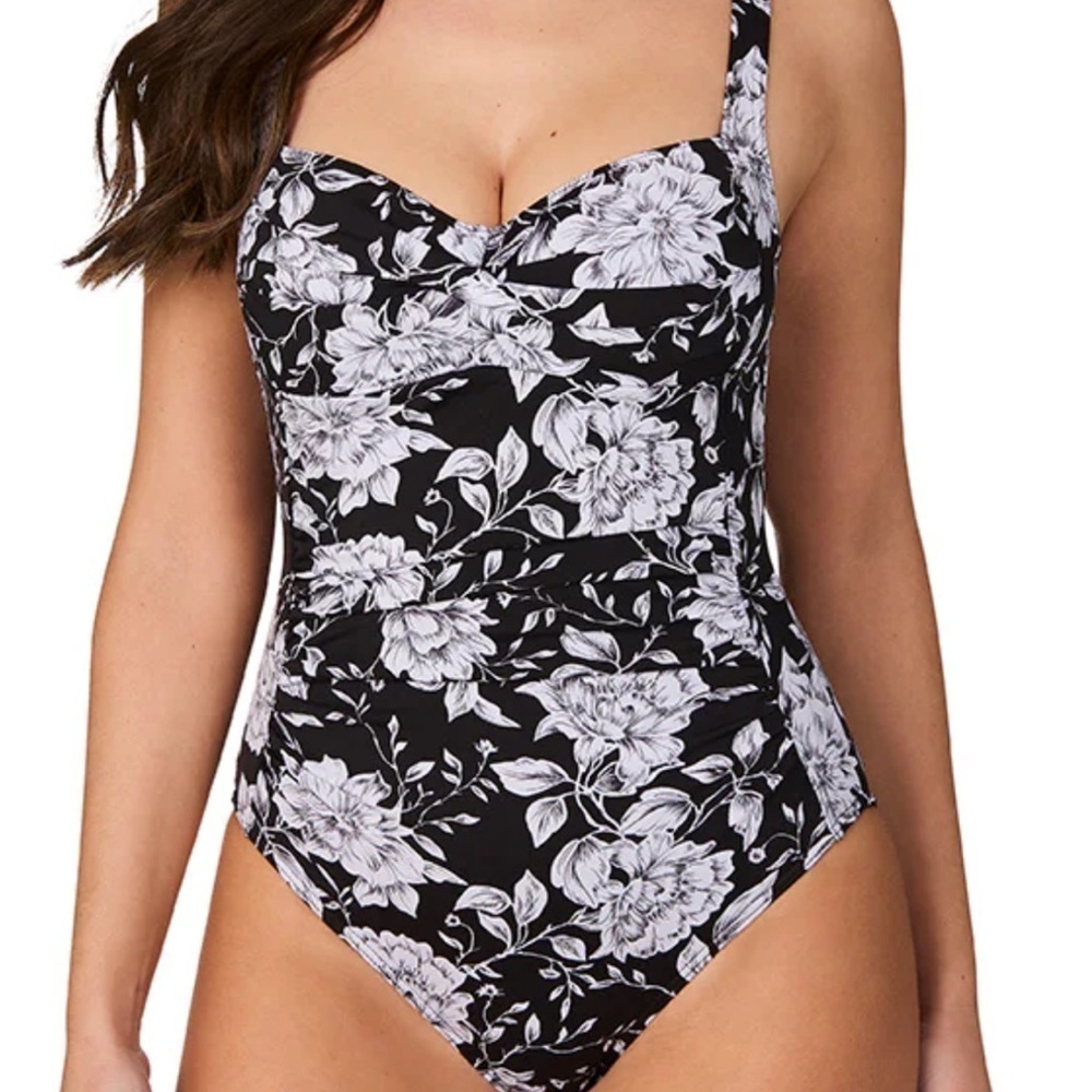 NWT Niptuck Dahlia Daze Chlorine Resistant Joanne One Piece Swimsuit Size 10